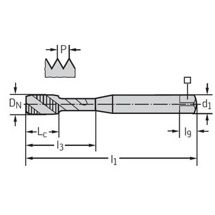 N20516 taraud pour aluminium